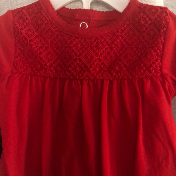 Carter’s 3 month, Red long sleep onesie & floral p - Picture 4 of 4